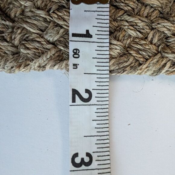 Hemp handmade belt tan natural fibers - Picture 4 of 4